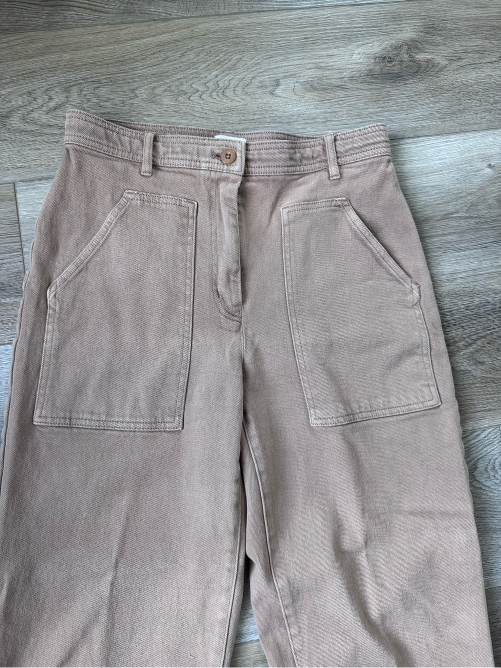 Aritzia Tan High-Waist Utility Jeans - Women